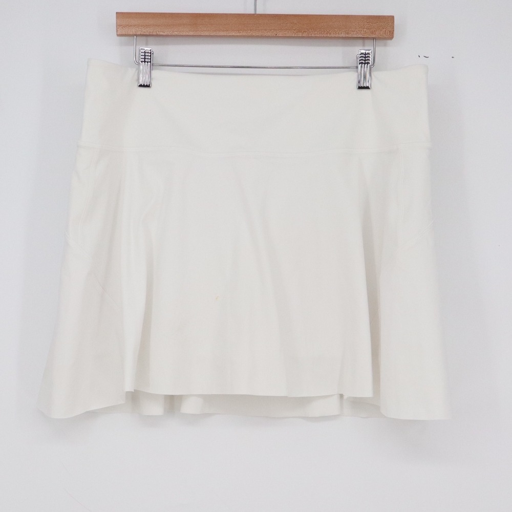 Athleta Skort Womens XL Ace Tennis 15.5 White SwiftLite Active NWOT